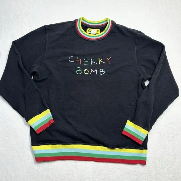 Golf Wang Tyler The Creator Cherry Bomb Crew Neck Sweatshirt Black XL Pullover